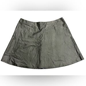 Loft Faux Leather Skater Skirt Size XL NWT